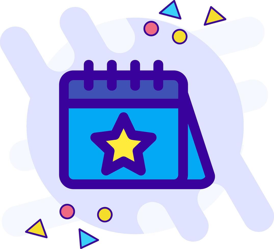 Calender freestyle Icon vector