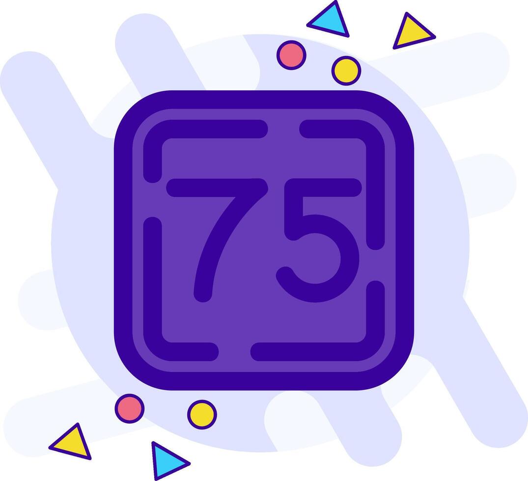 Seventy Five freestyle Icon vector