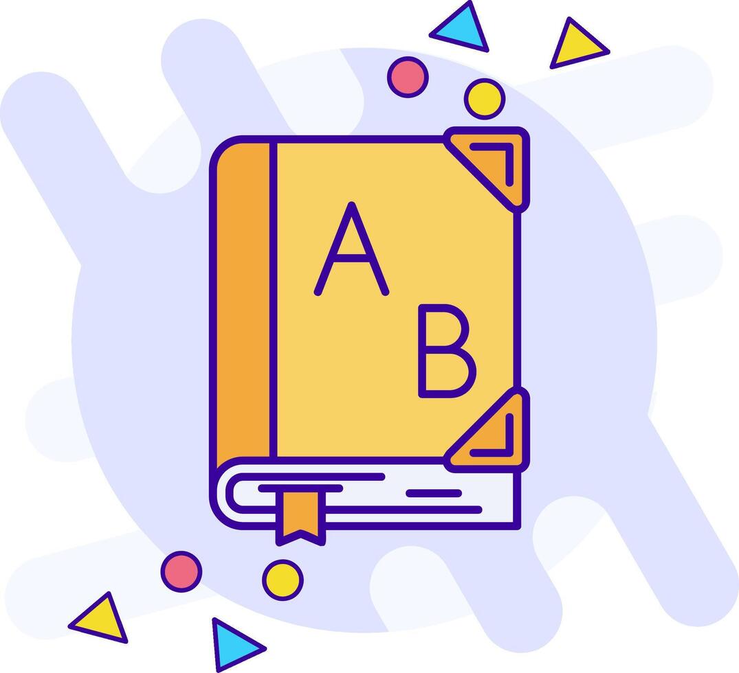 Dictionary freestyle Icon vector