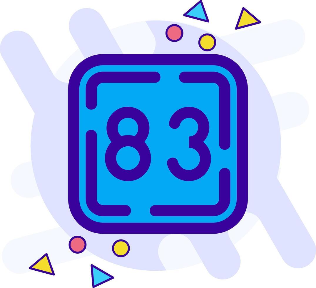 Eighty Three freestyle Icon vector