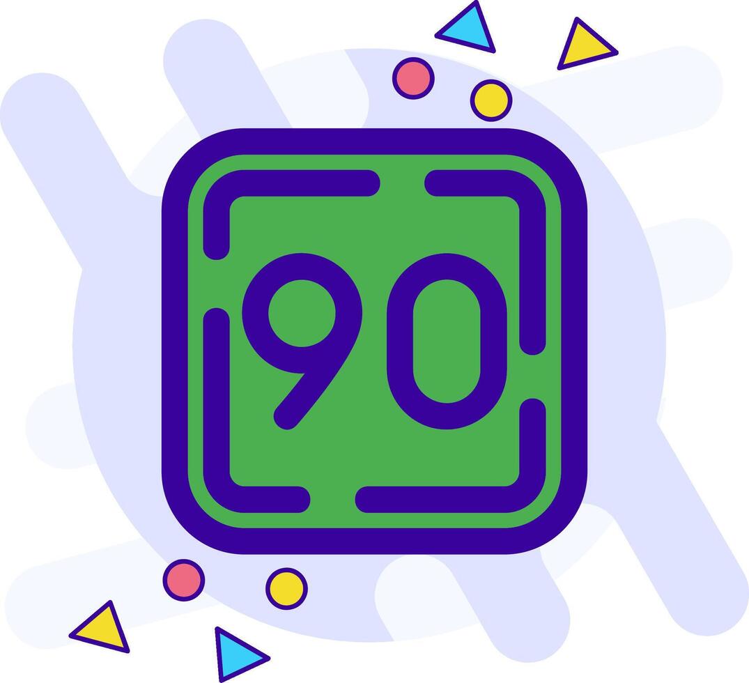 Ninety freestyle Icon vector