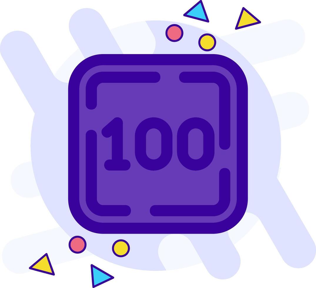 One Hundred freestyle Icon vector