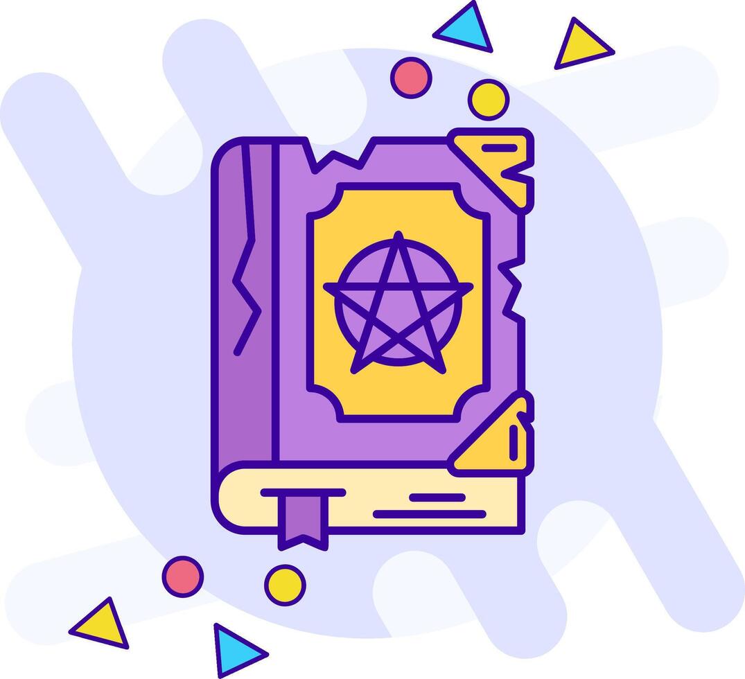 Magic book freestyle Icon vector