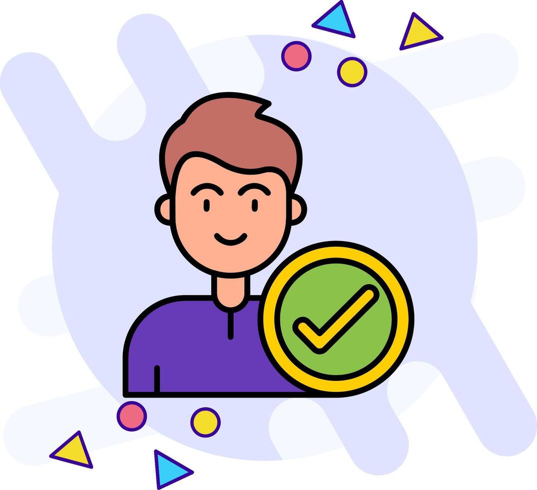 Check freestyle Icon vector