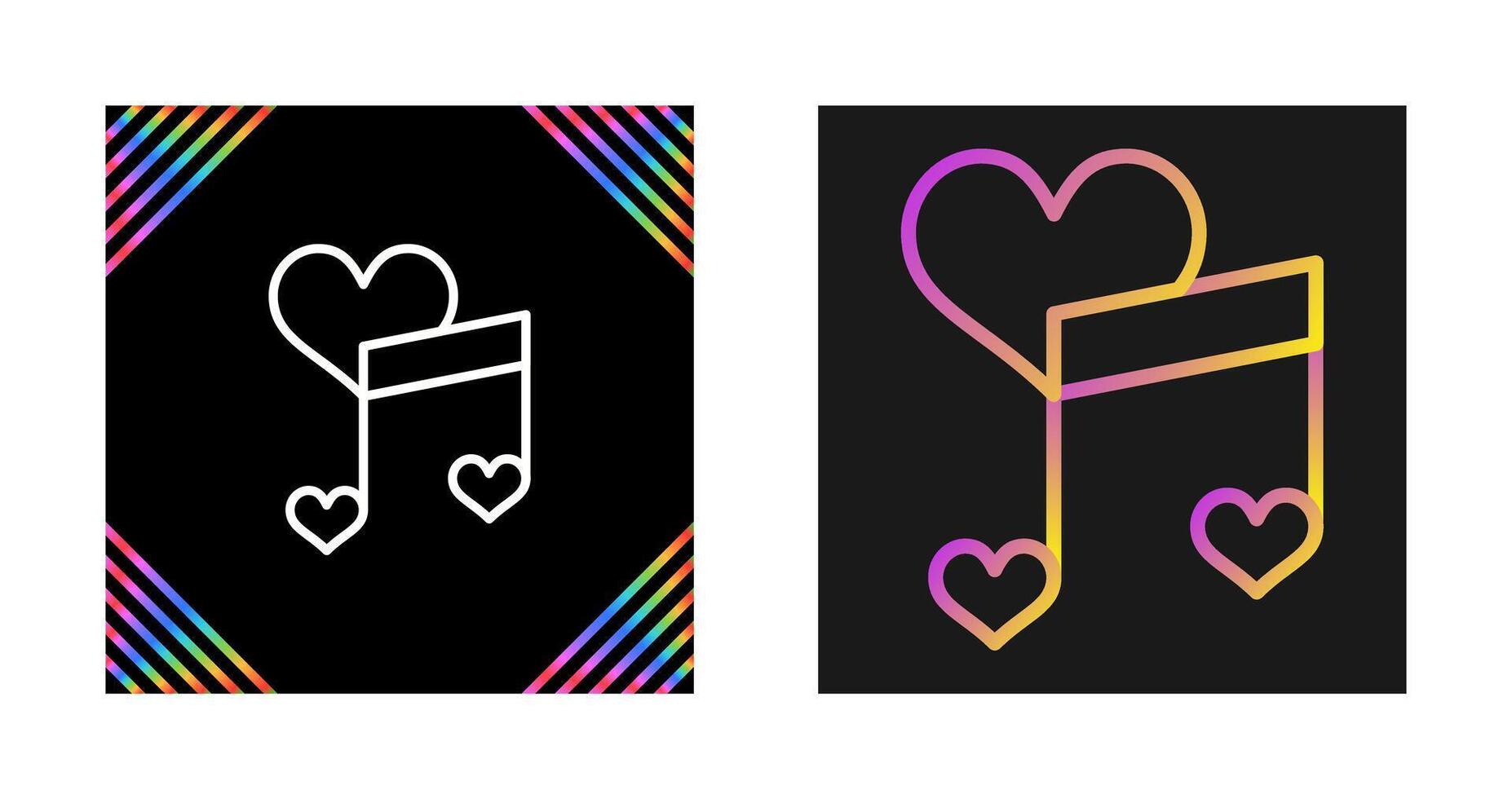 Love songs Vector Icon