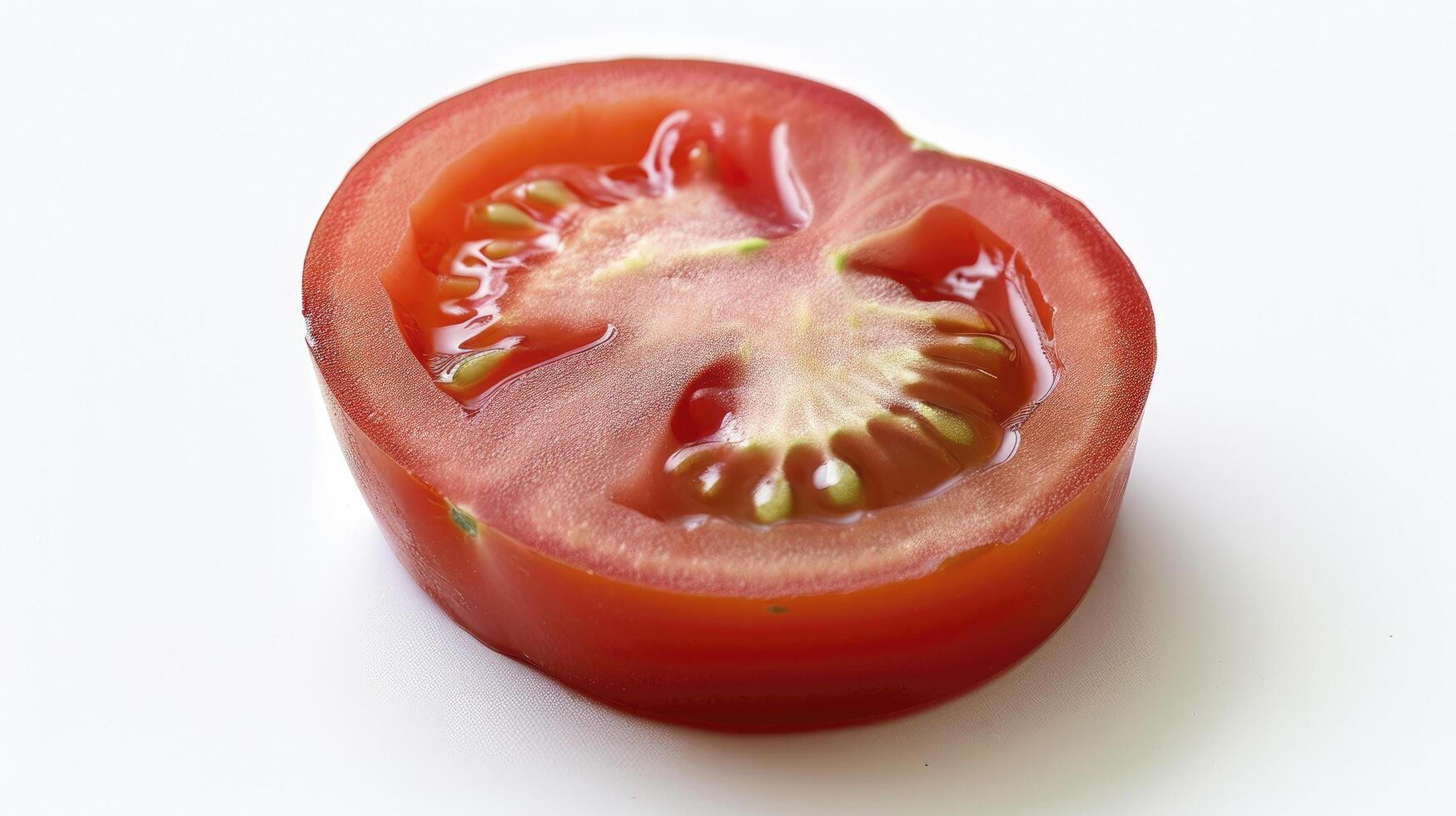 ai generado tomate rebanada foto