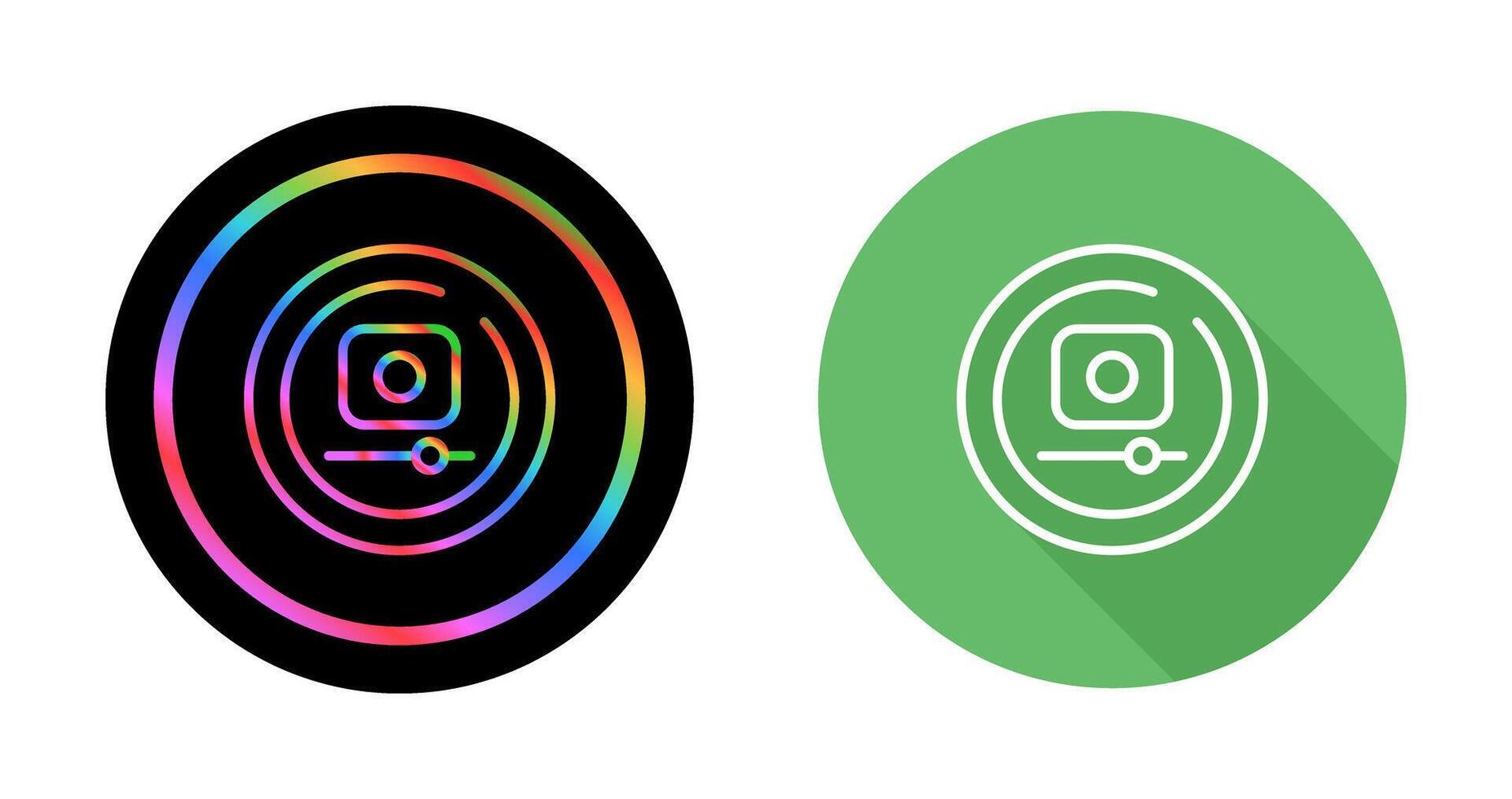 Video Record Circle Vector Icon