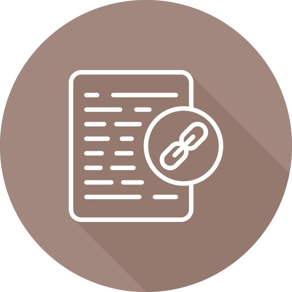 Document Link Vector Icon