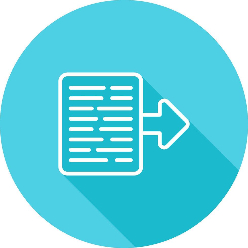 Document Export Vector Icon