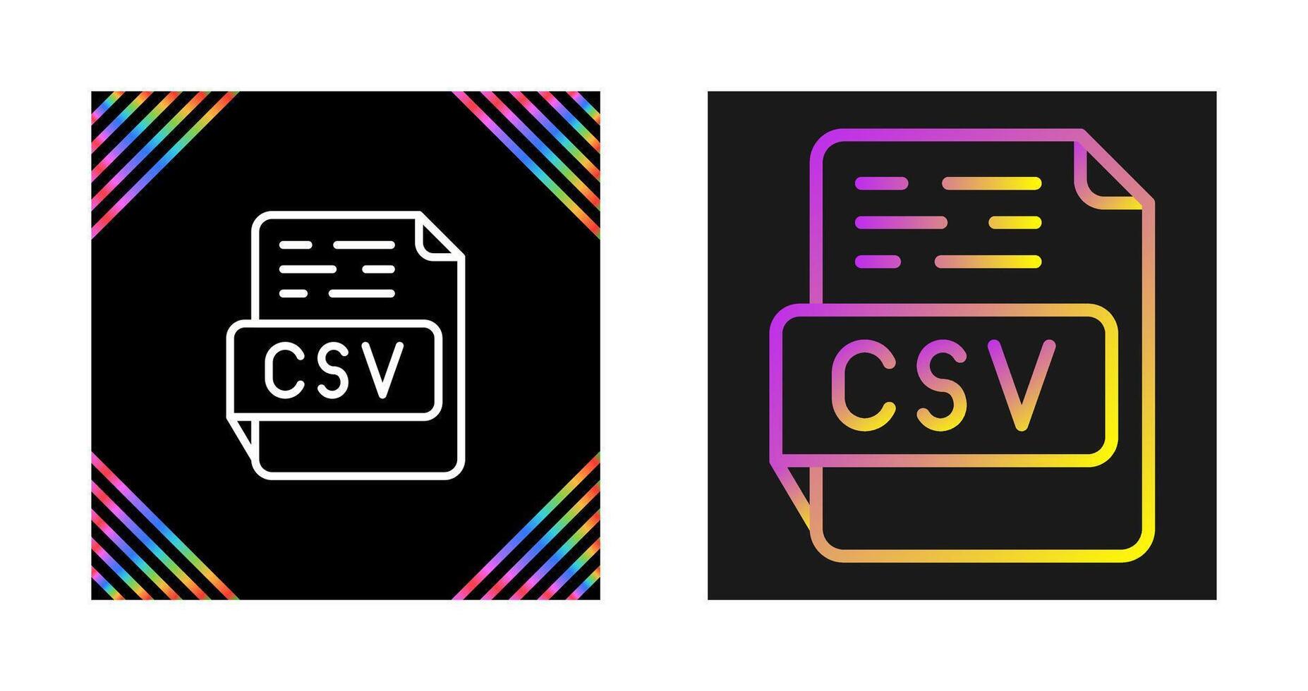 CSV Vector Icon