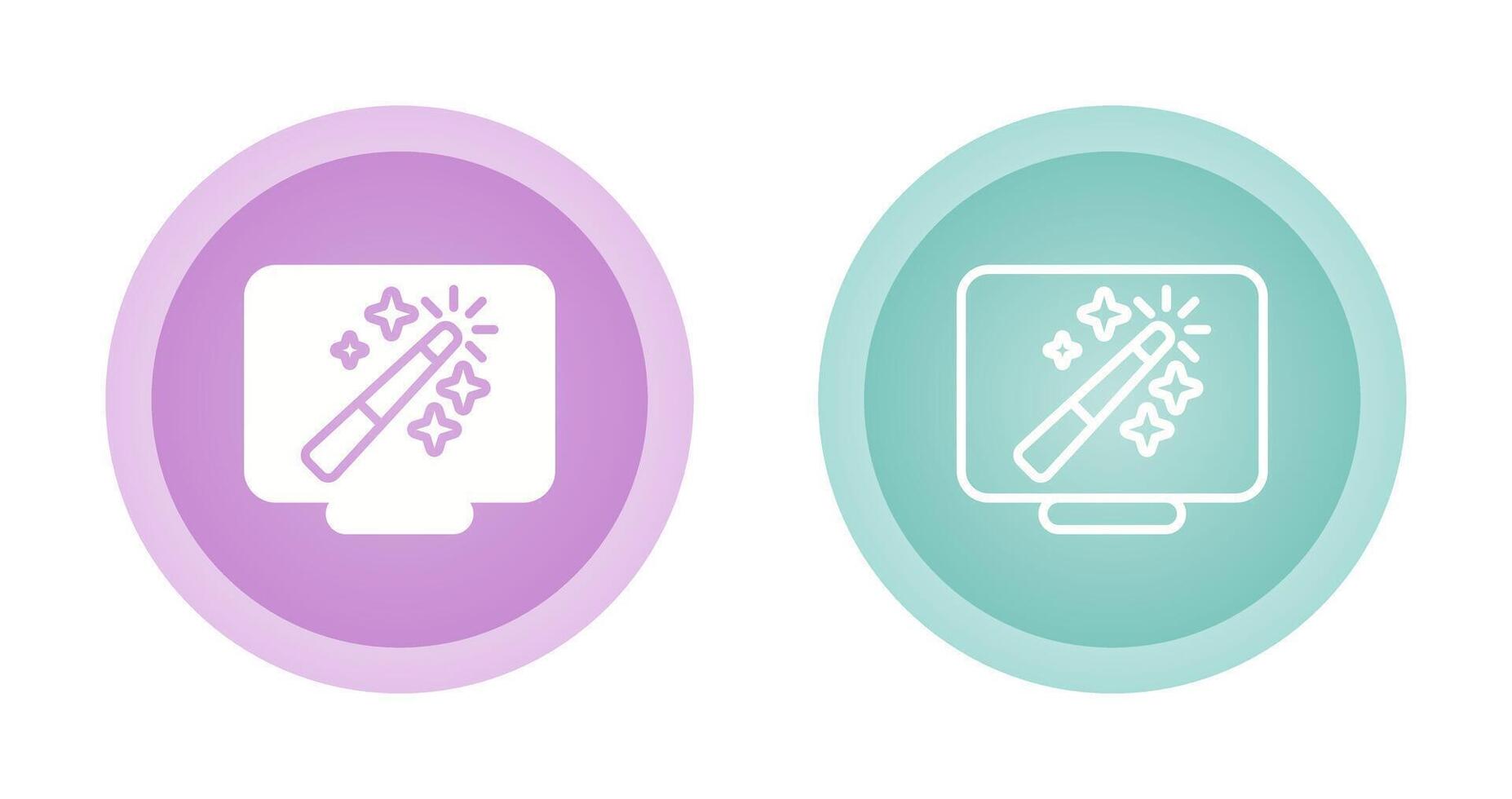 Desktop Computer Vector Icon