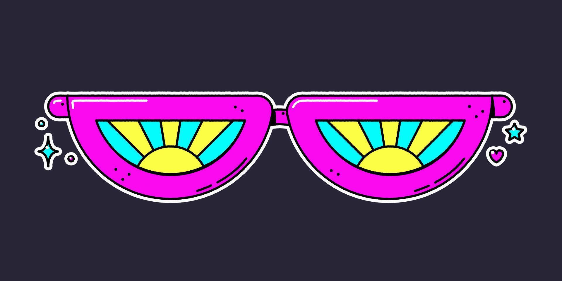 Hippy boho style elements. vector