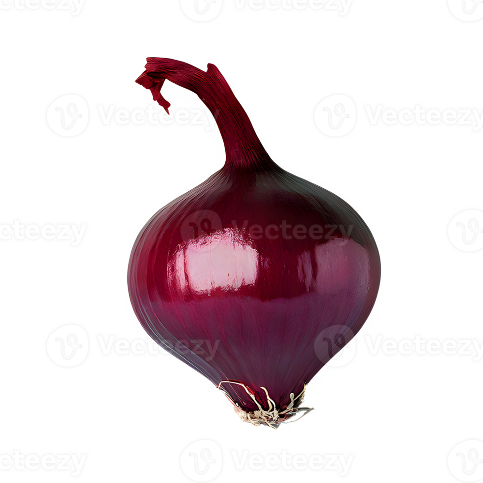 AI generated Fresh red onion isolated on transparent background png