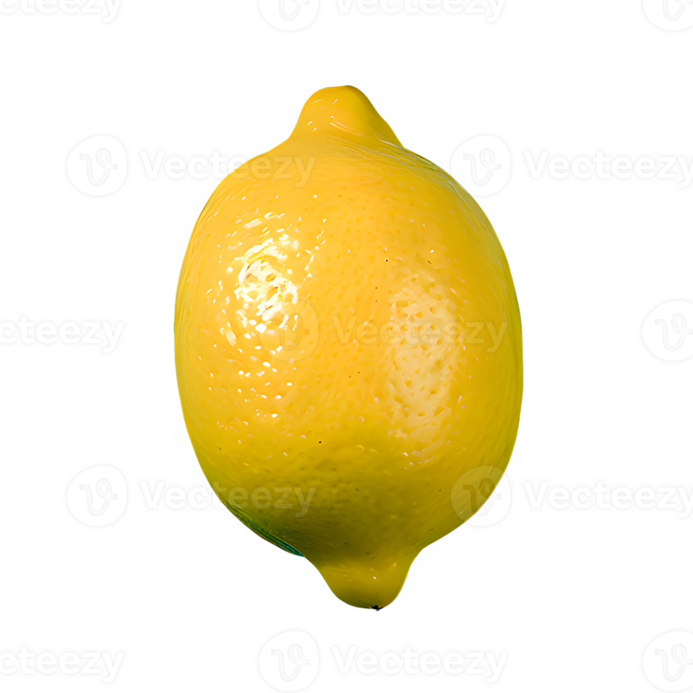 AI generated Fresh lemon isolated on transparent background png