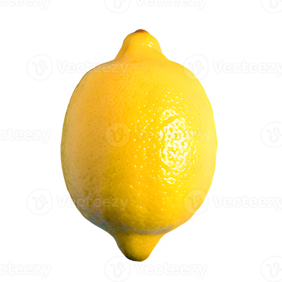 AI generated Fresh lemon isolated on transparent background png