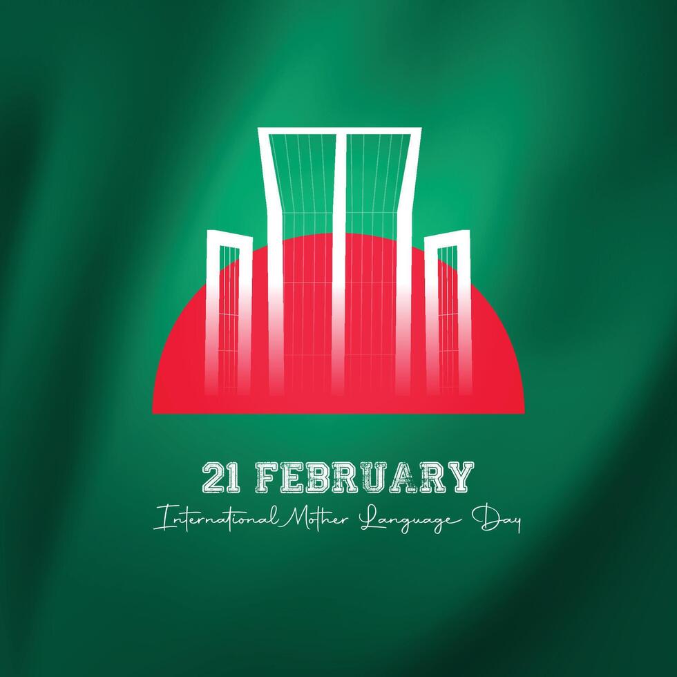 21 febrero internacional madre idioma día en Bangladesh vector