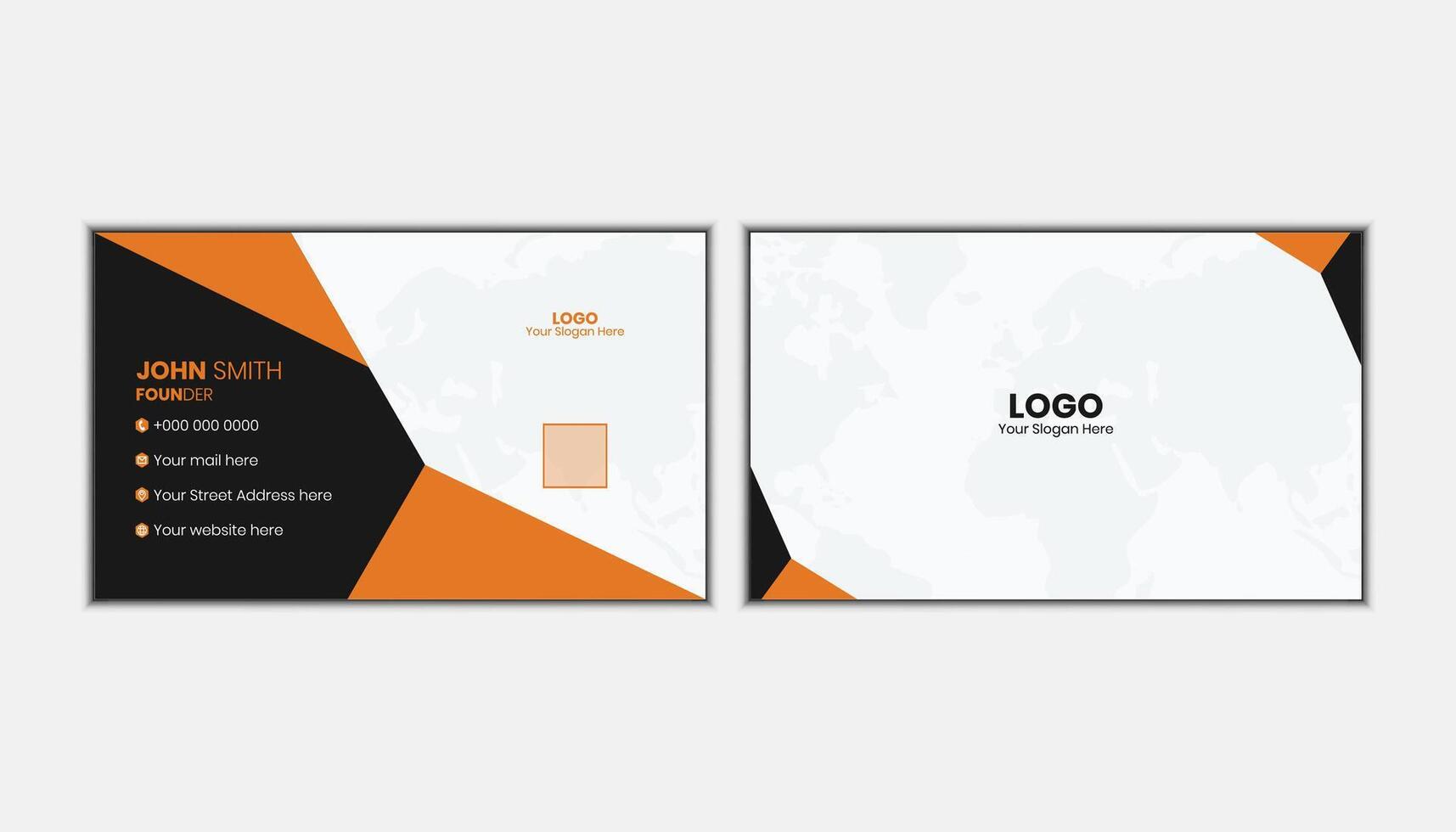 Business Card Template Collection free Vector. vector