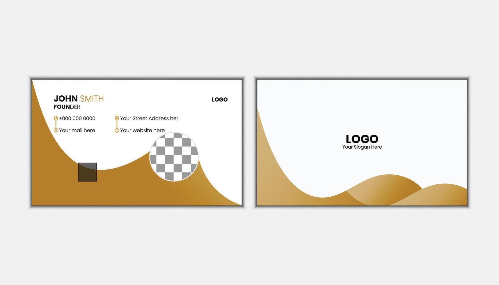 Business Card Template Collection free Vector. vector