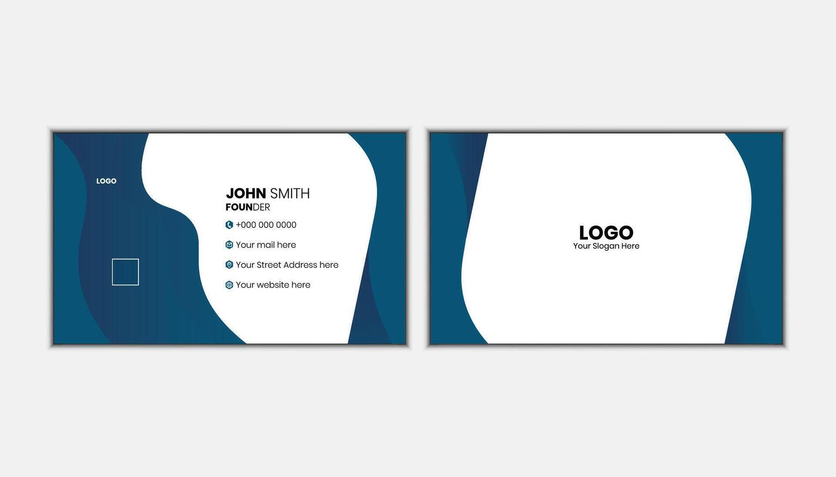 Business Card Template Collection free Vector. vector