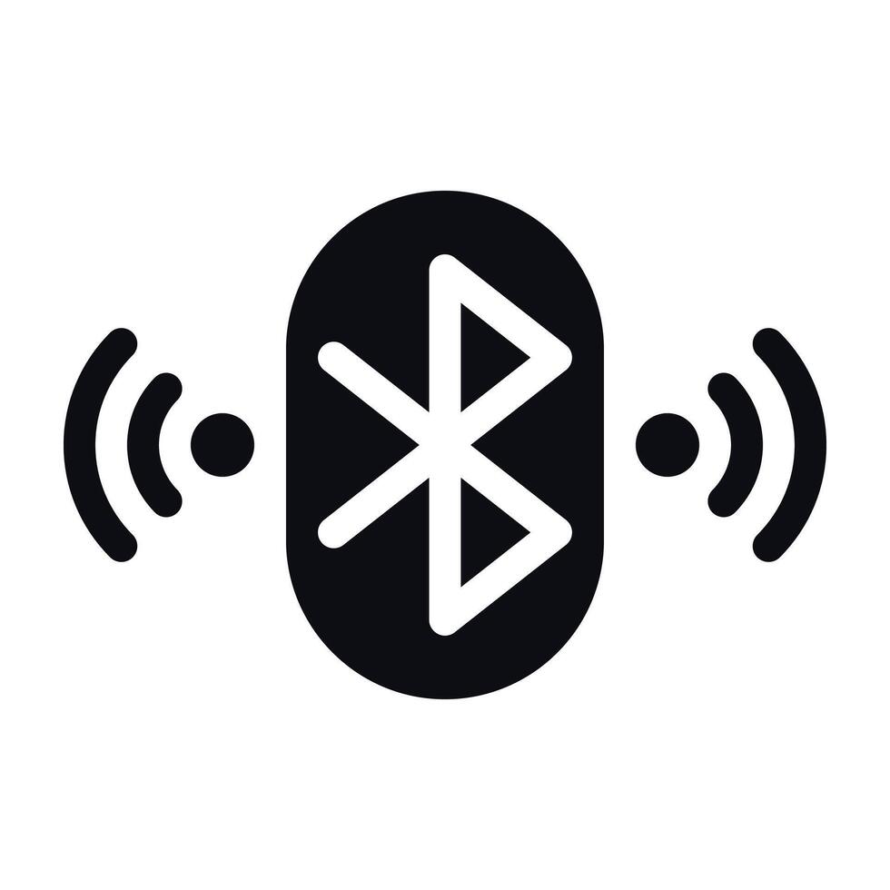 Bluetooth Icon - Wireless Connectivity Symbol vector