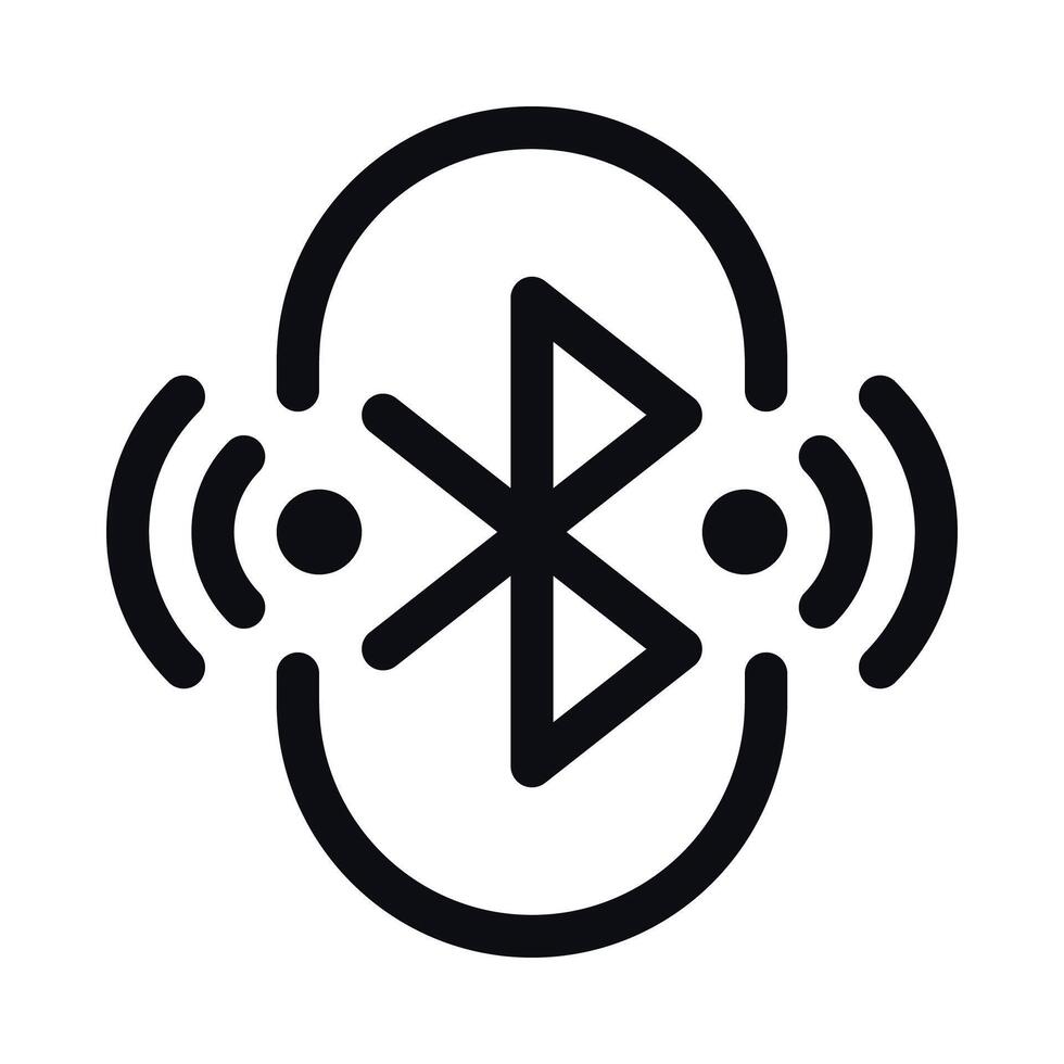 Bluetooth icono - inalámbrico conectividad símbolo vector
