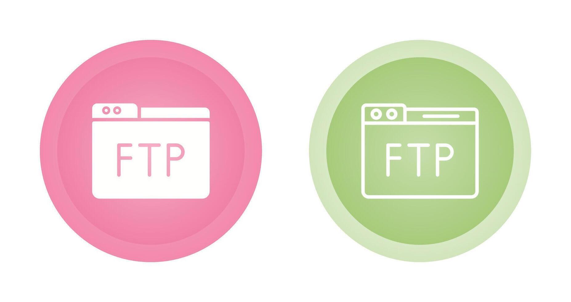 icono de vector ftp