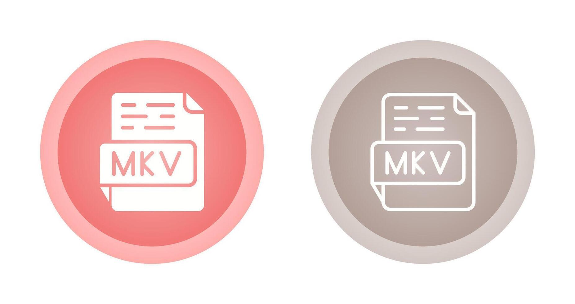 icono de vector mkv