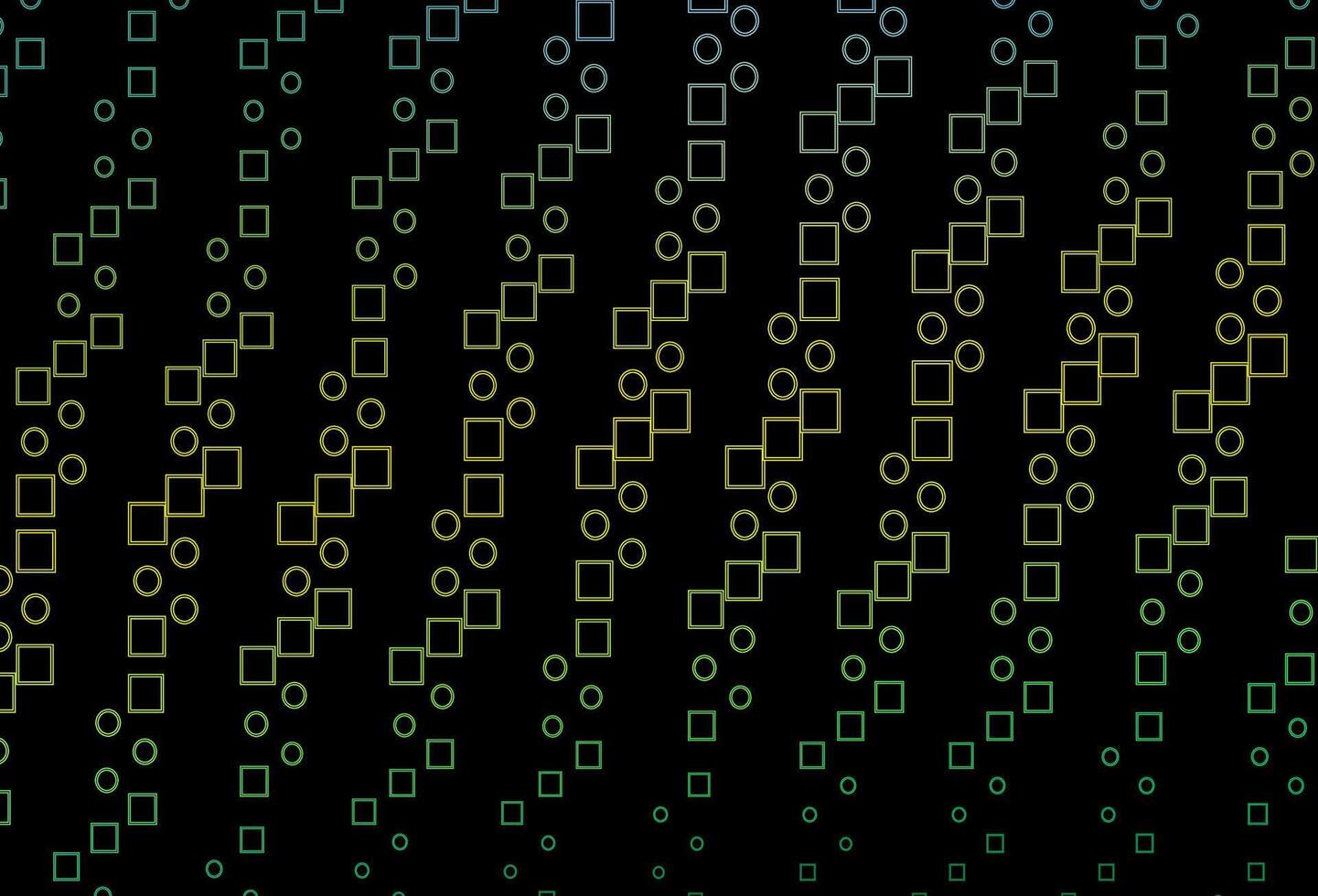 Dark Green, Yellow vector backdrop with lines, rectangles.