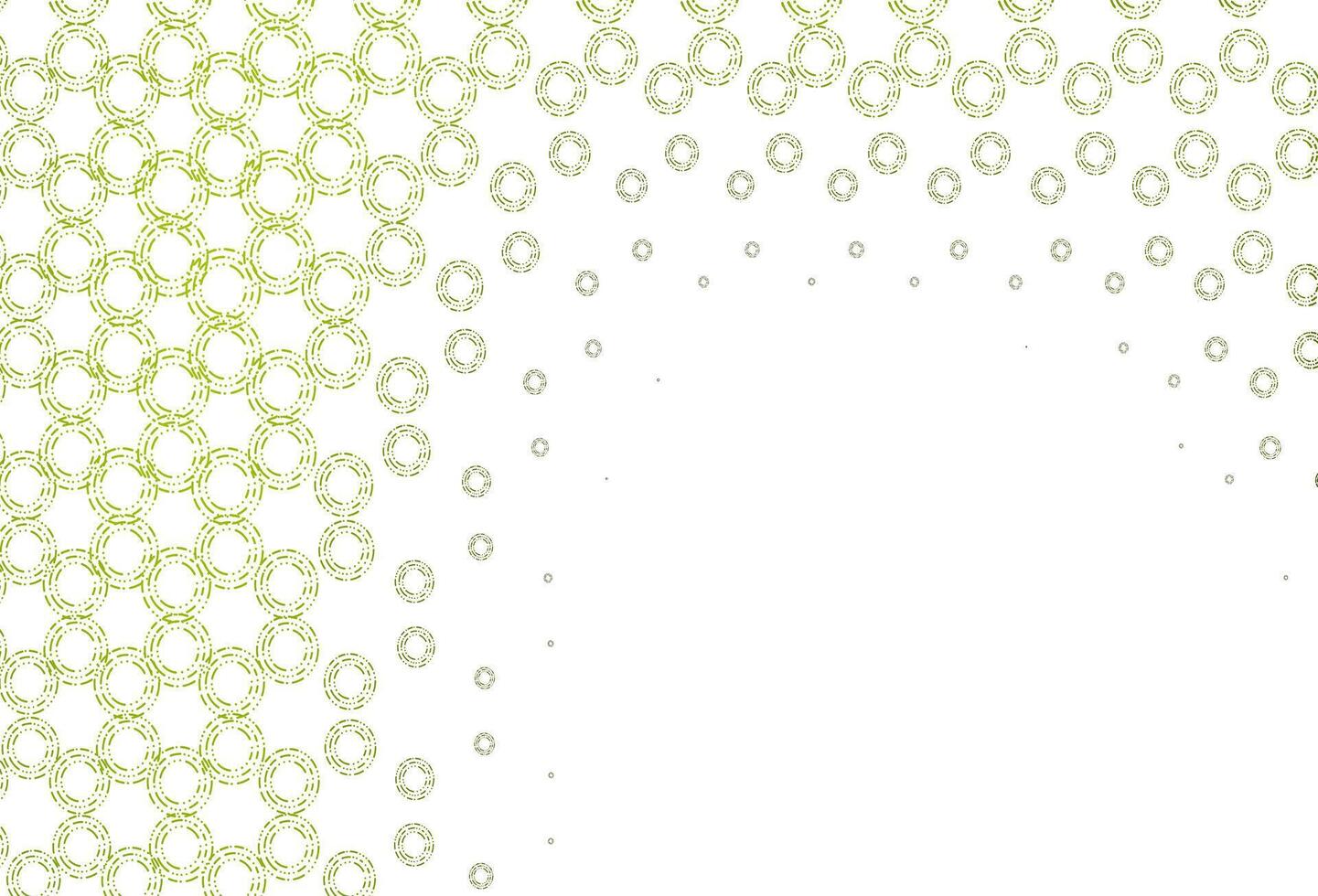 Light green, yellow vector layout with circle shapes.