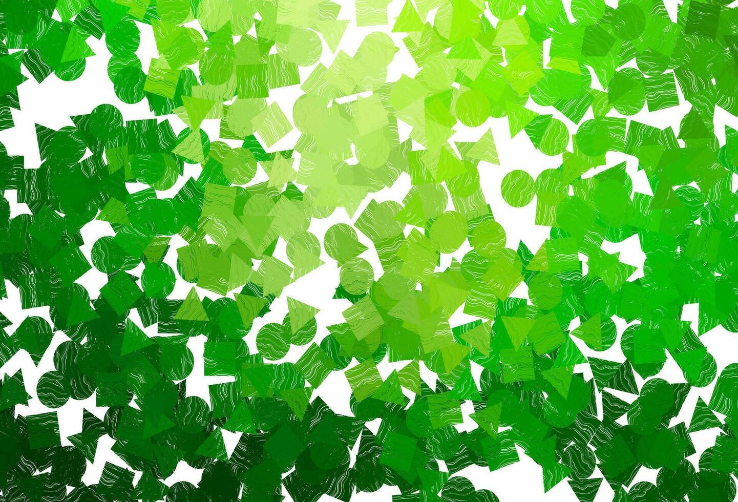 Light  green vector background with triangles, circles, cubes.