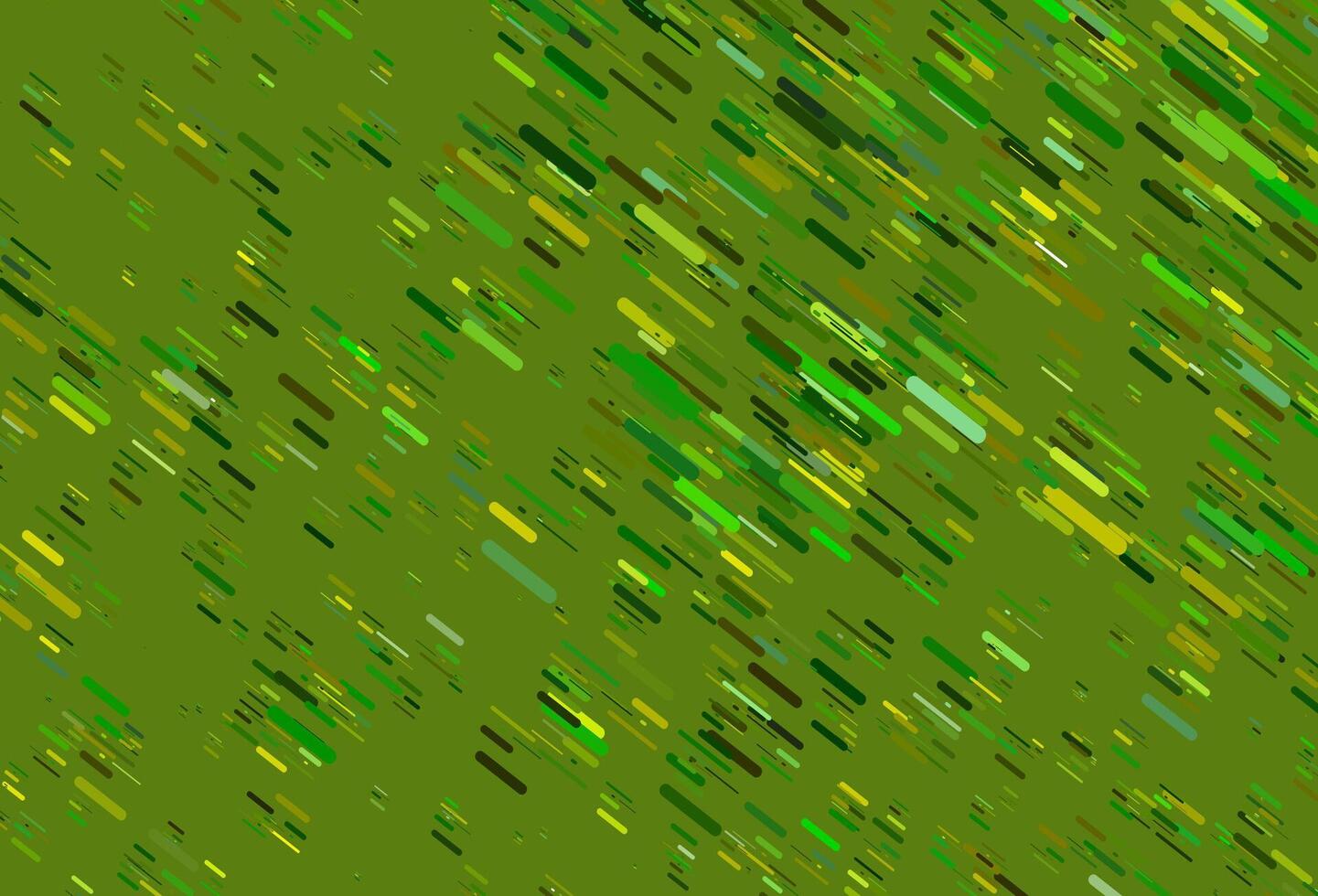 Telón de fondo de vector verde claro, amarillo con líneas largas.