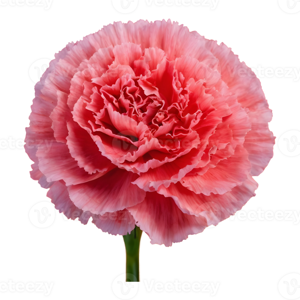 AI generated Close up of carnation flowers on a background isolated png