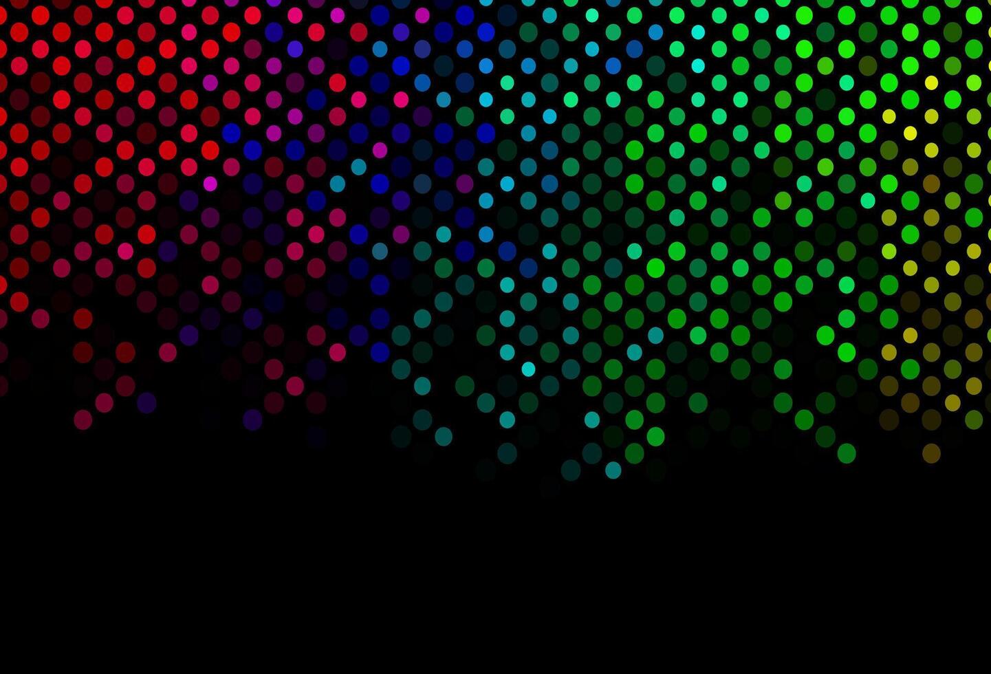 Dark Multicolor, Rainbow vector texture with disks.