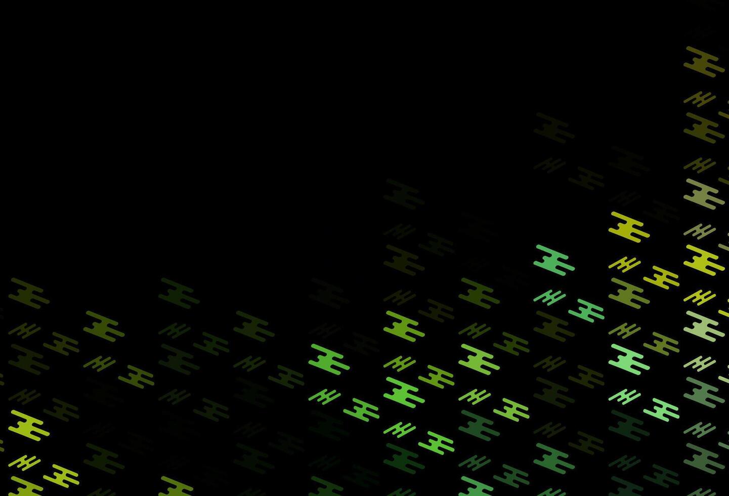 Dark Green, Yellow vector pattern with narrow lines.