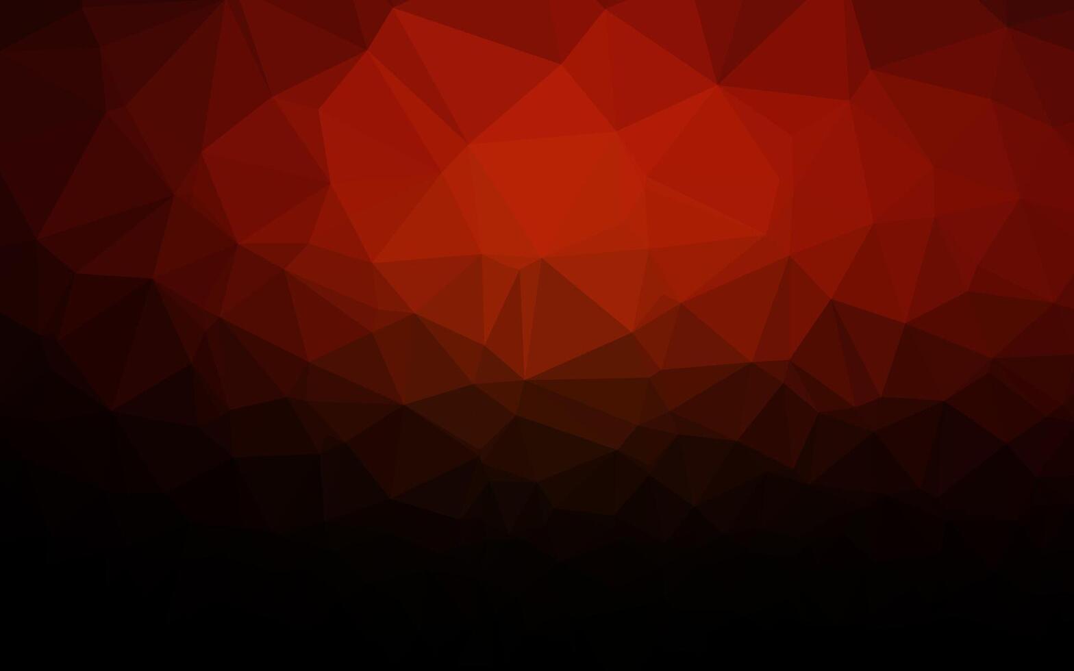Dark Red vector triangle mosaic texture.