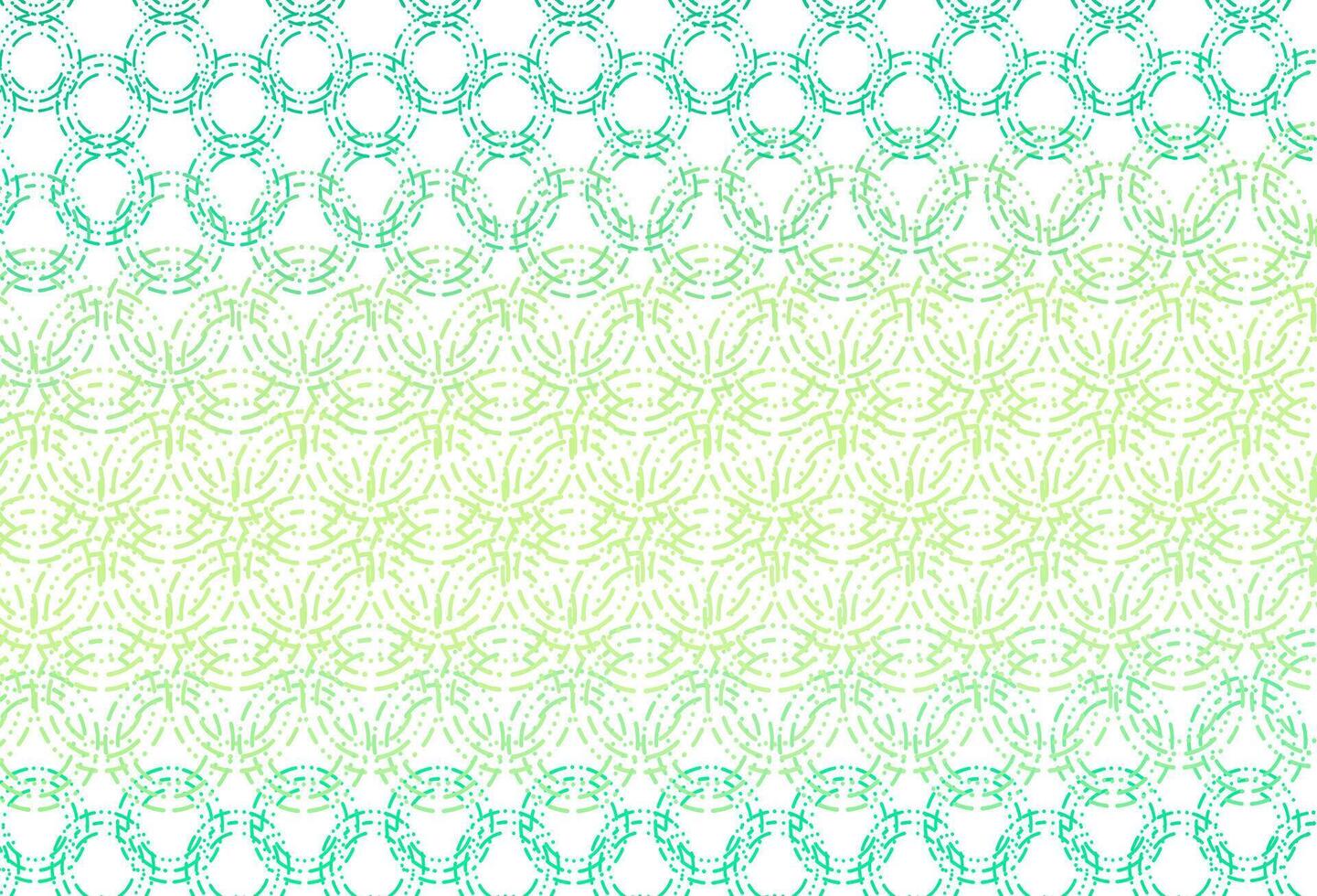 Light green, yellow vector background with bubbles.