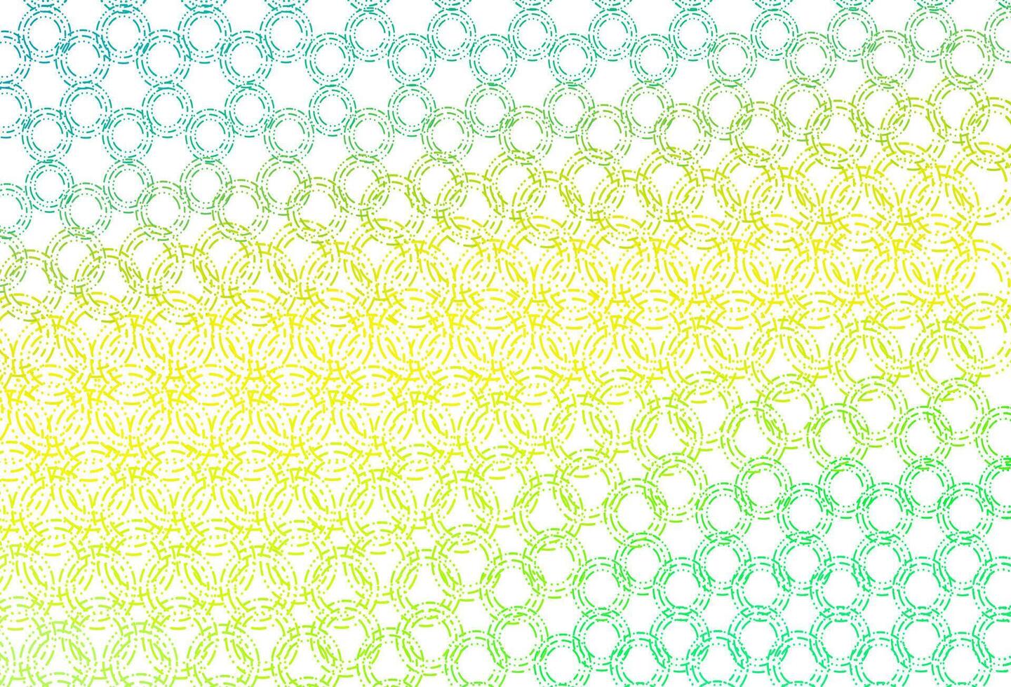 Light green, yellow vector texture with disks.