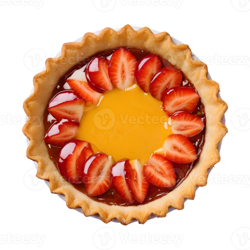 AI generated Tarts on transparent background isolated png