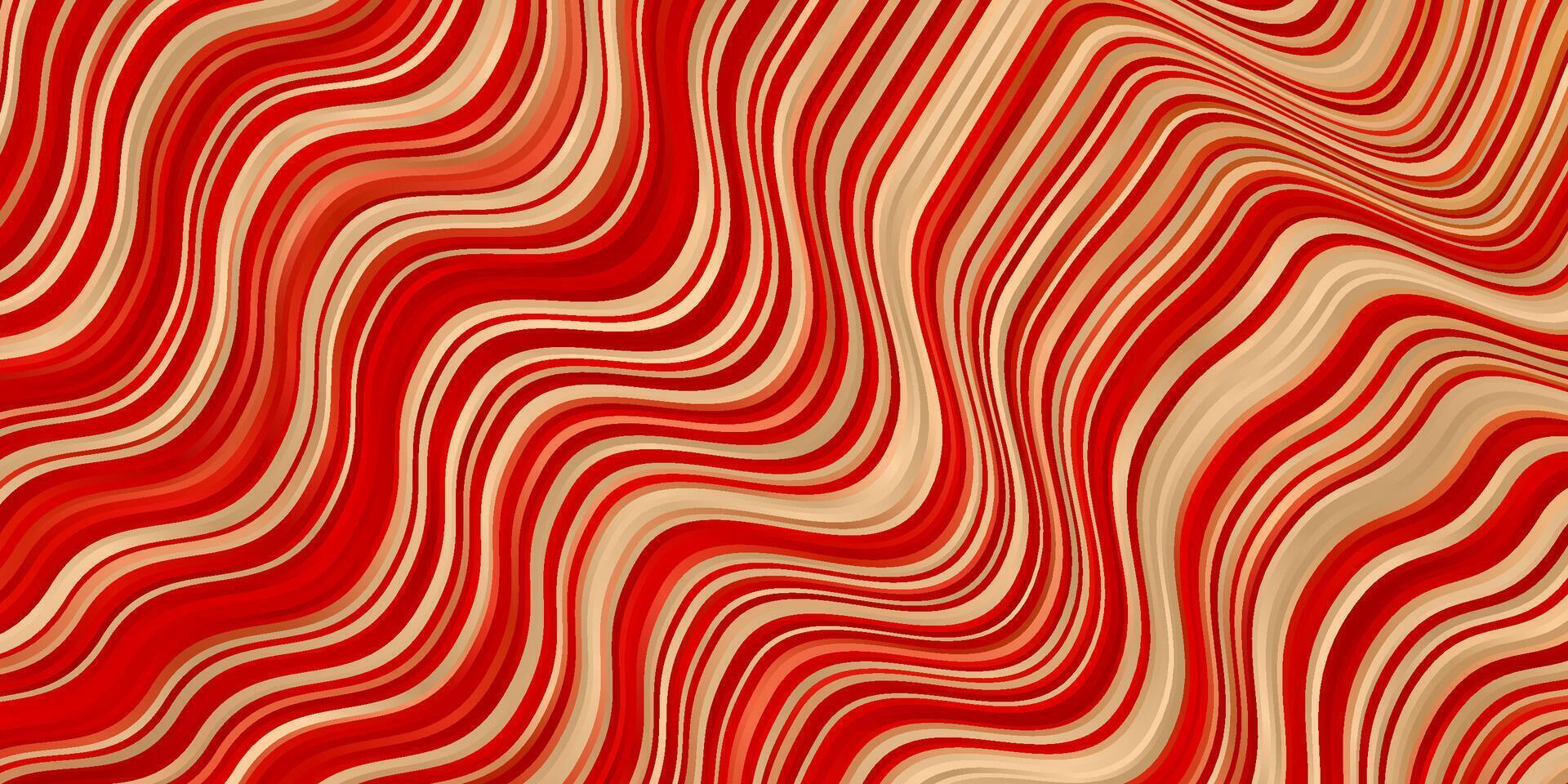 textura de vector rojo claro con curvas.