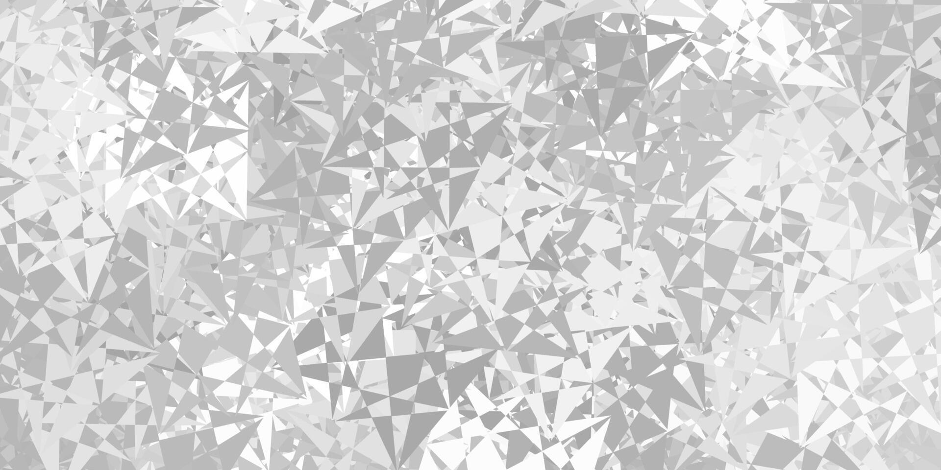 plantilla de vector gris claro con formas triangulares.