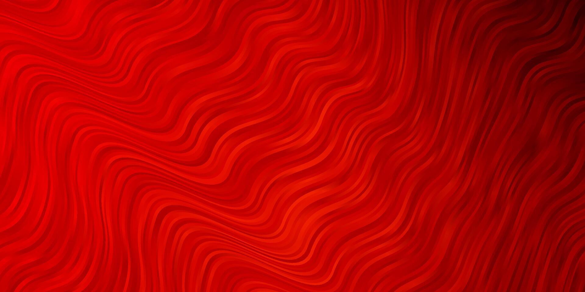 Light Red vector background with curves.