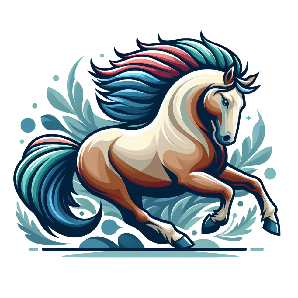 AI generated Horse in transparent background png