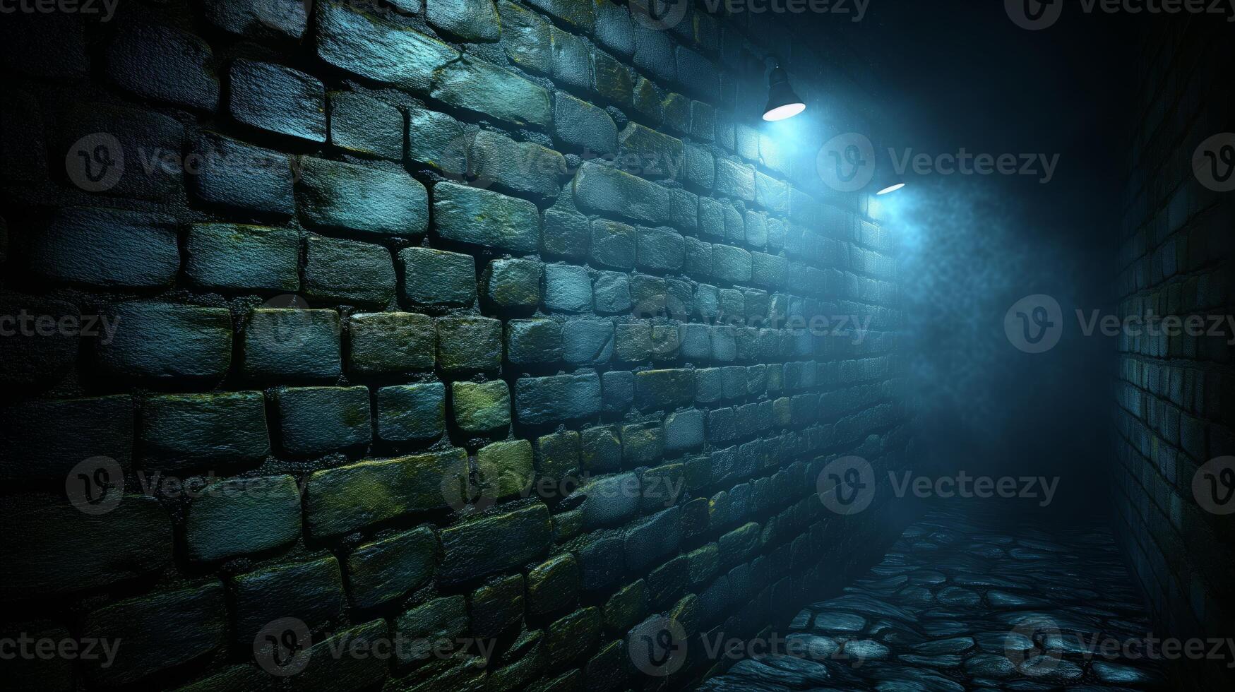 AI generated Dark Tunnel With a Light at the End photo