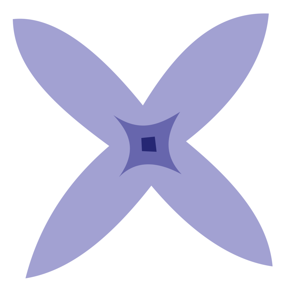 A purple flower PNG transparent background in a spring minimal shape floral concept, illustration