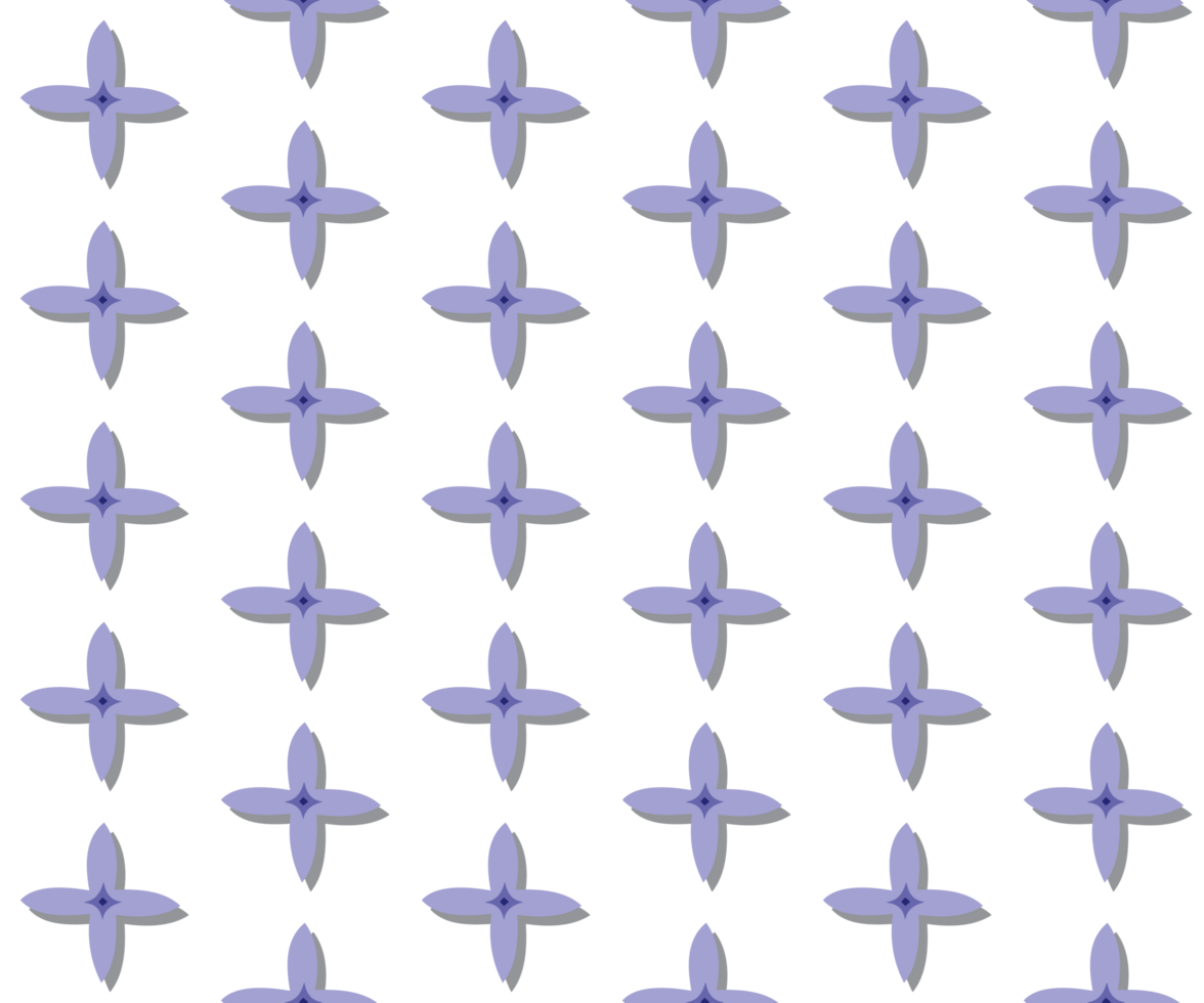 A seamless pattern of purple flower PNG transparent background in a spring minimal floral concept, illustration