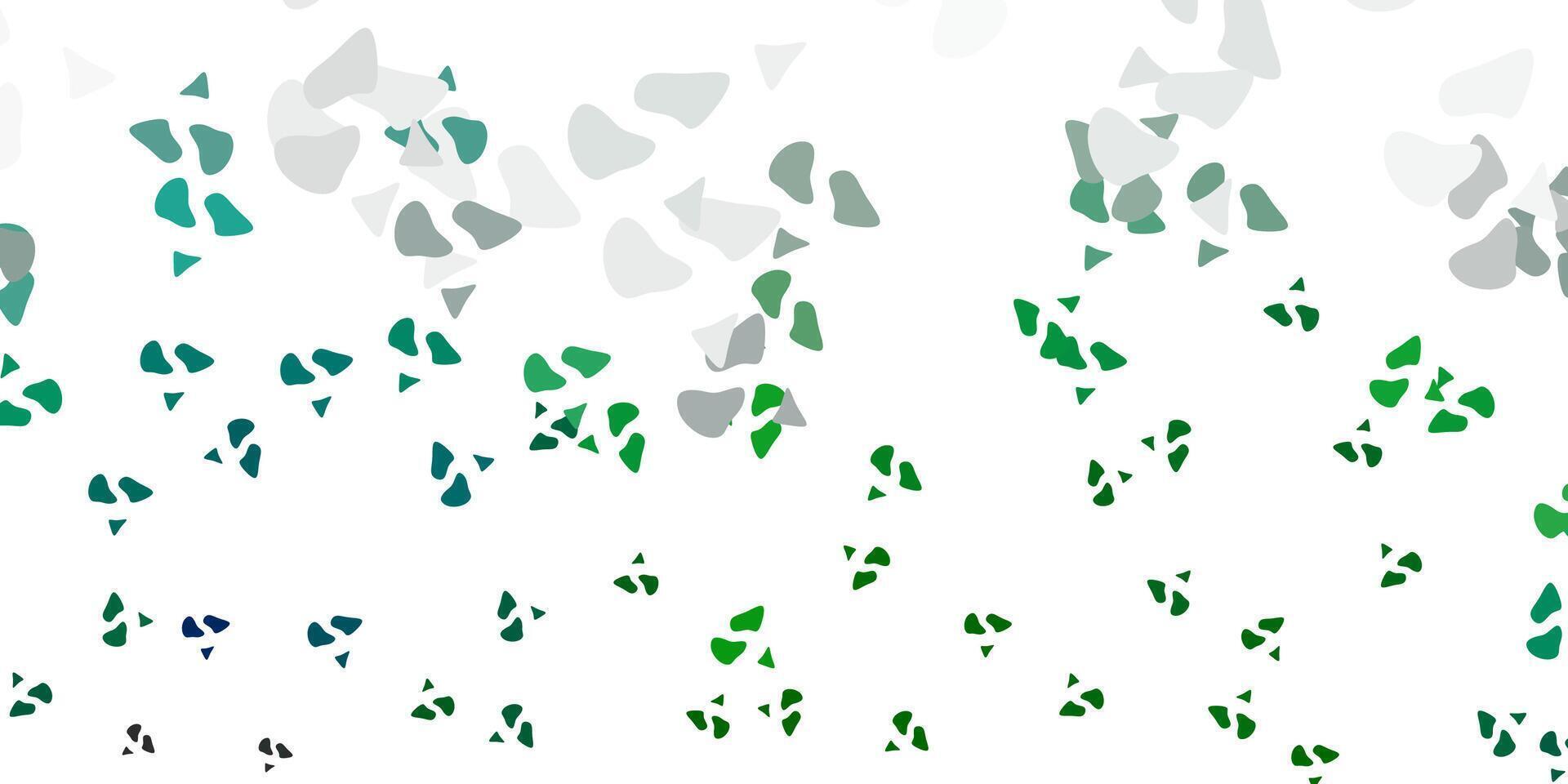 Light green vector backdrop with chaotic shapes.