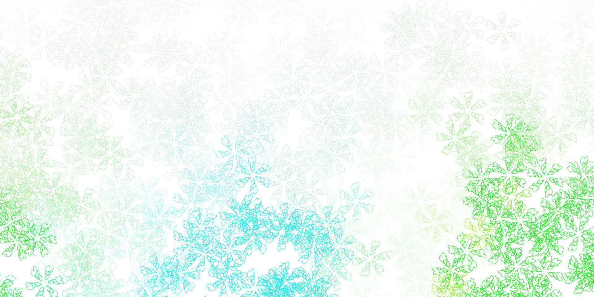 textura abstracta de vector verde claro con hojas.