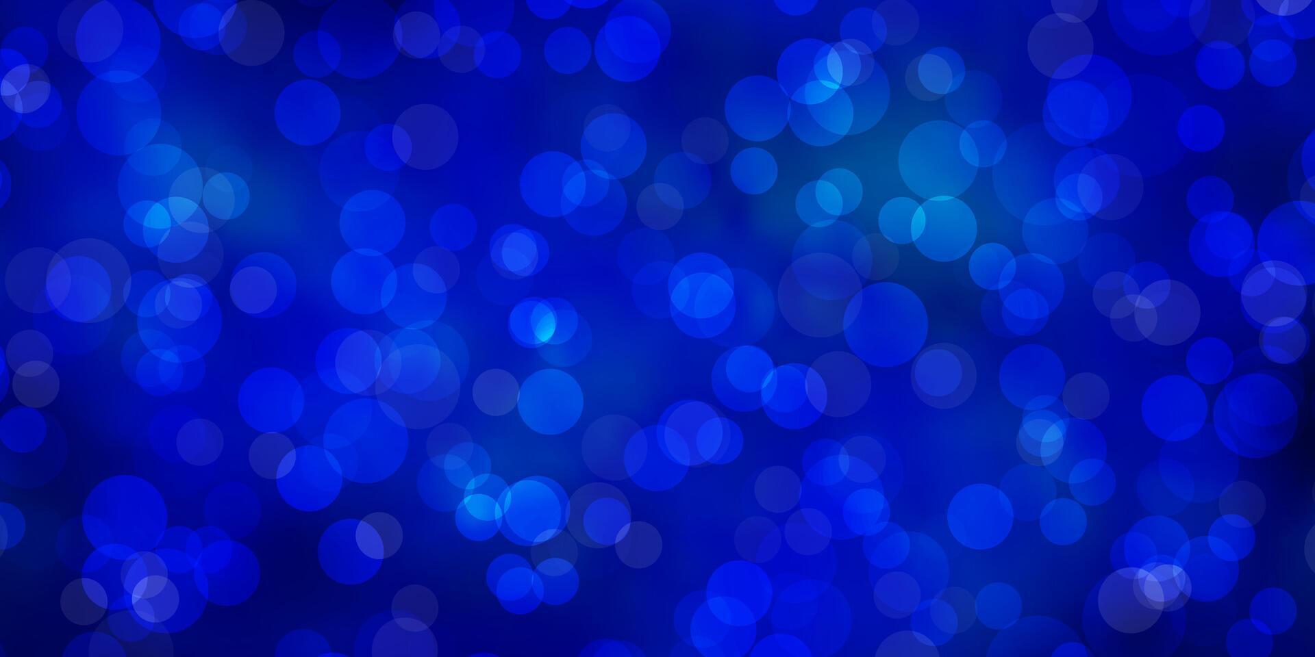 Light BLUE vector background with circles.