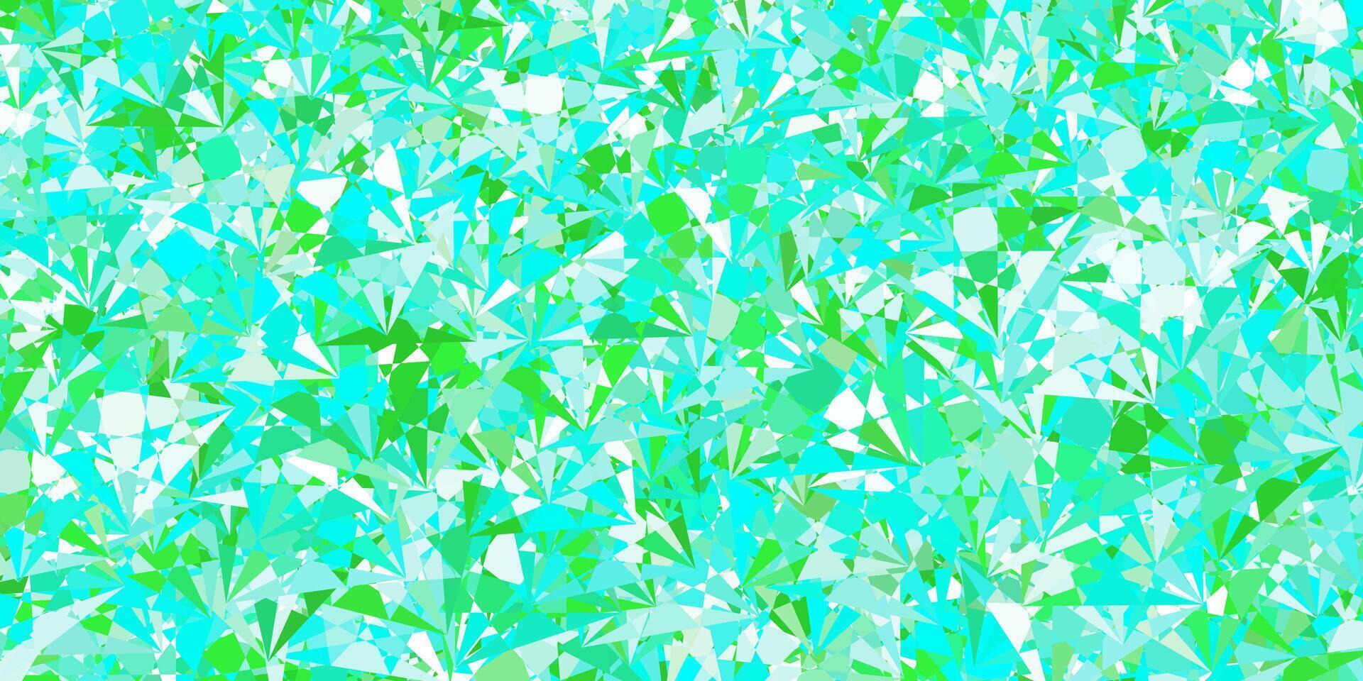 Light Green vector texture with random triangles.