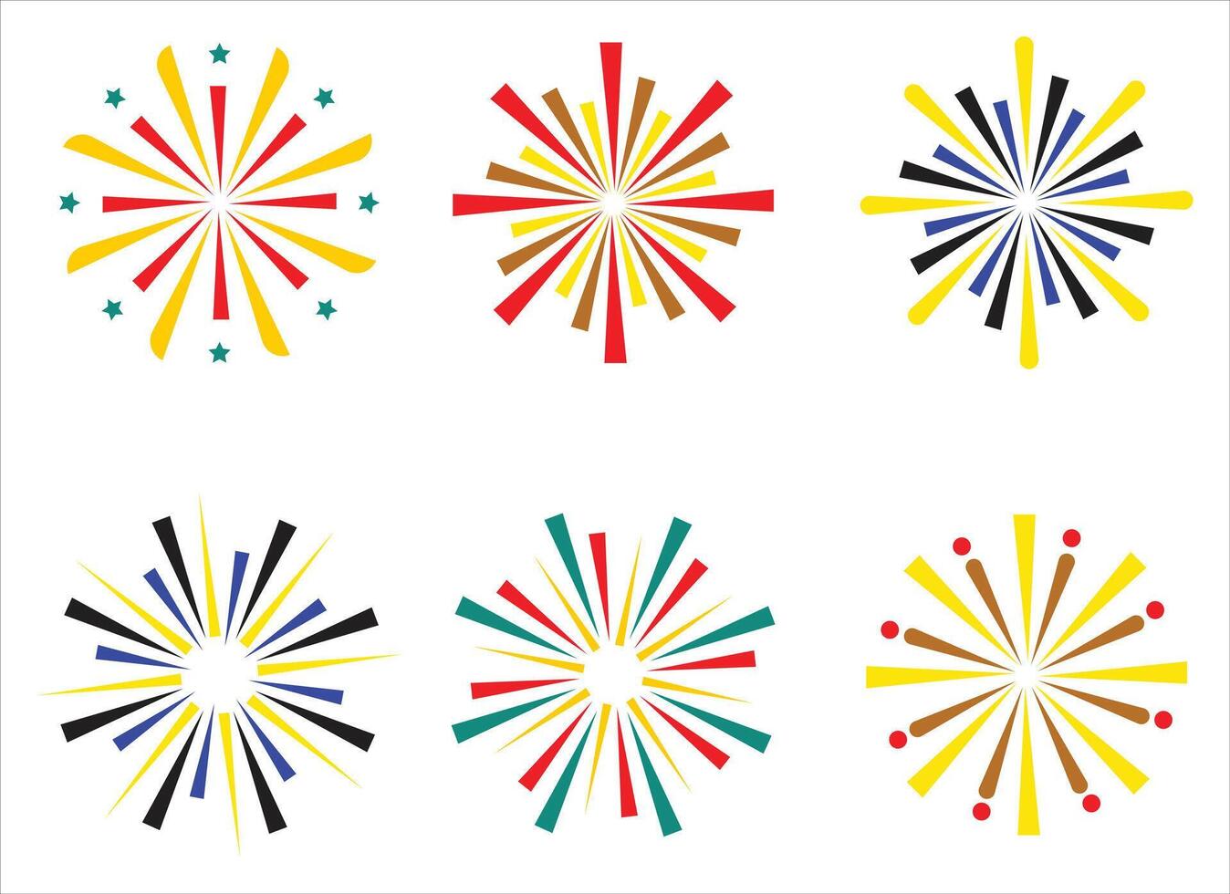 Firework design illustration isolated on white background vector